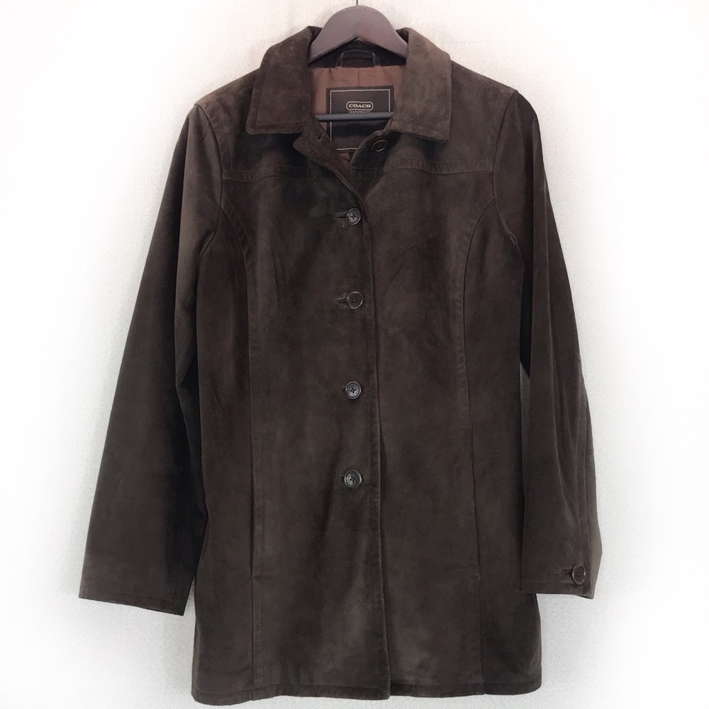Coach suede coat